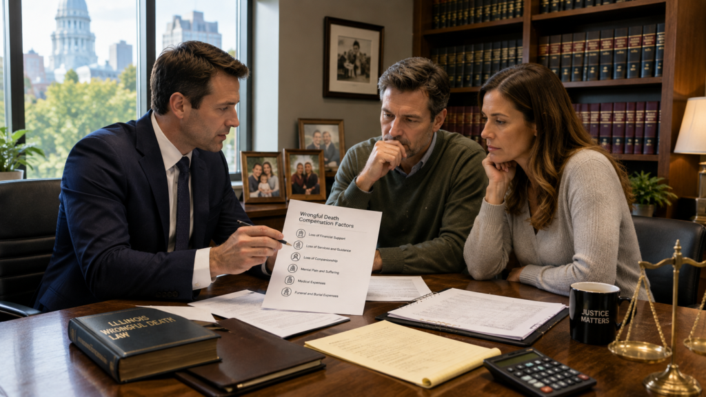 How Is Wrongful Death Compensation Calculated in Illinois
